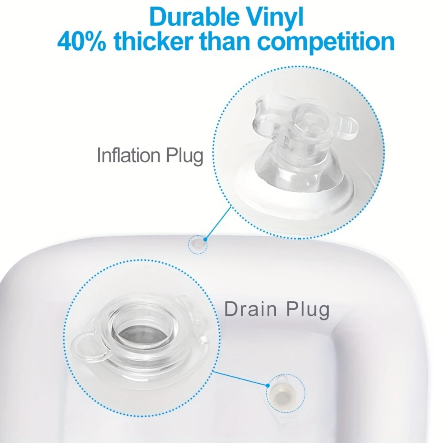 

1pc Inflatable Serving Bars, Ice Buffet Salad Trays, Food Drink Holder Cooler Containers, Indoor Outdoor BBQ Picnic Pool