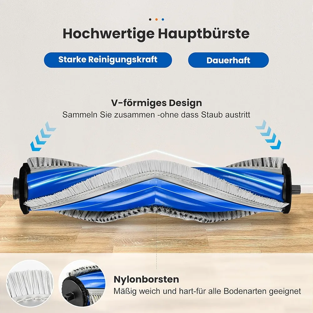 Aksesori untuk Ecovacs Deebot T30 Omni / T30 Pro Omni pembersih vakum Robot, sikat utama, kantong debu, Tisu, filter