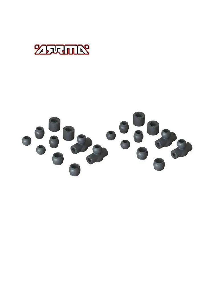 ARRMA ARAC3029 AR330483 Composite Ball Set 6S For BIG ROCK FELONY INFRACTION LIMITLESS MOJAVE KRATON NOTORIOUS OUTCAST TALION