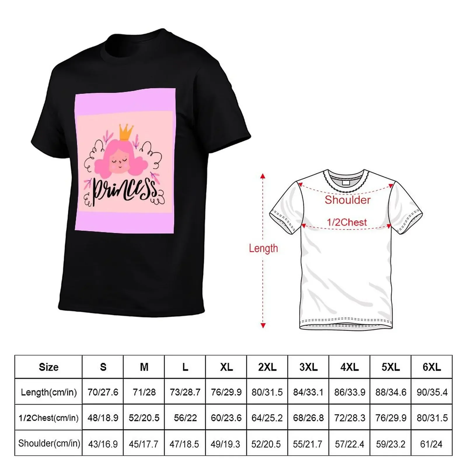 very cute smiling princess T-Shirt basketball graphic tees oversized graphic tee mens t shirts casual stylish