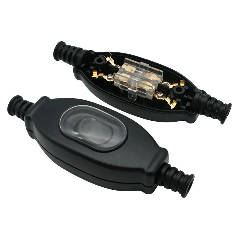 Dustproof Waterproof Double Cut Pull Chain Switches 2 Pin for Outdoor Lamp Bathroom JOMD