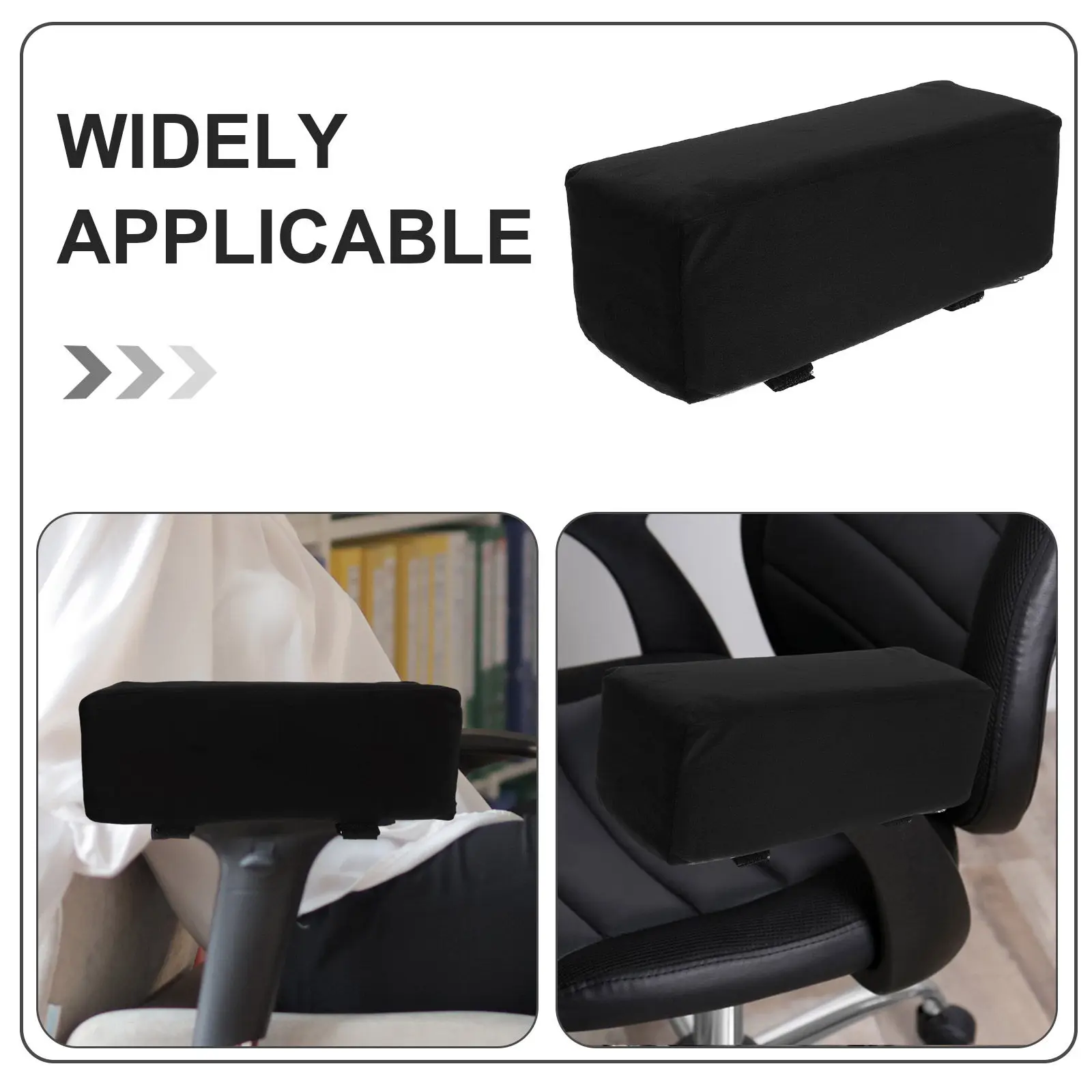 2pcs Memory Foam Armrest Pads Universal Office Chair Arm Rest Riser Replacement For Gaming Desk Chair Elbow Support Comfort