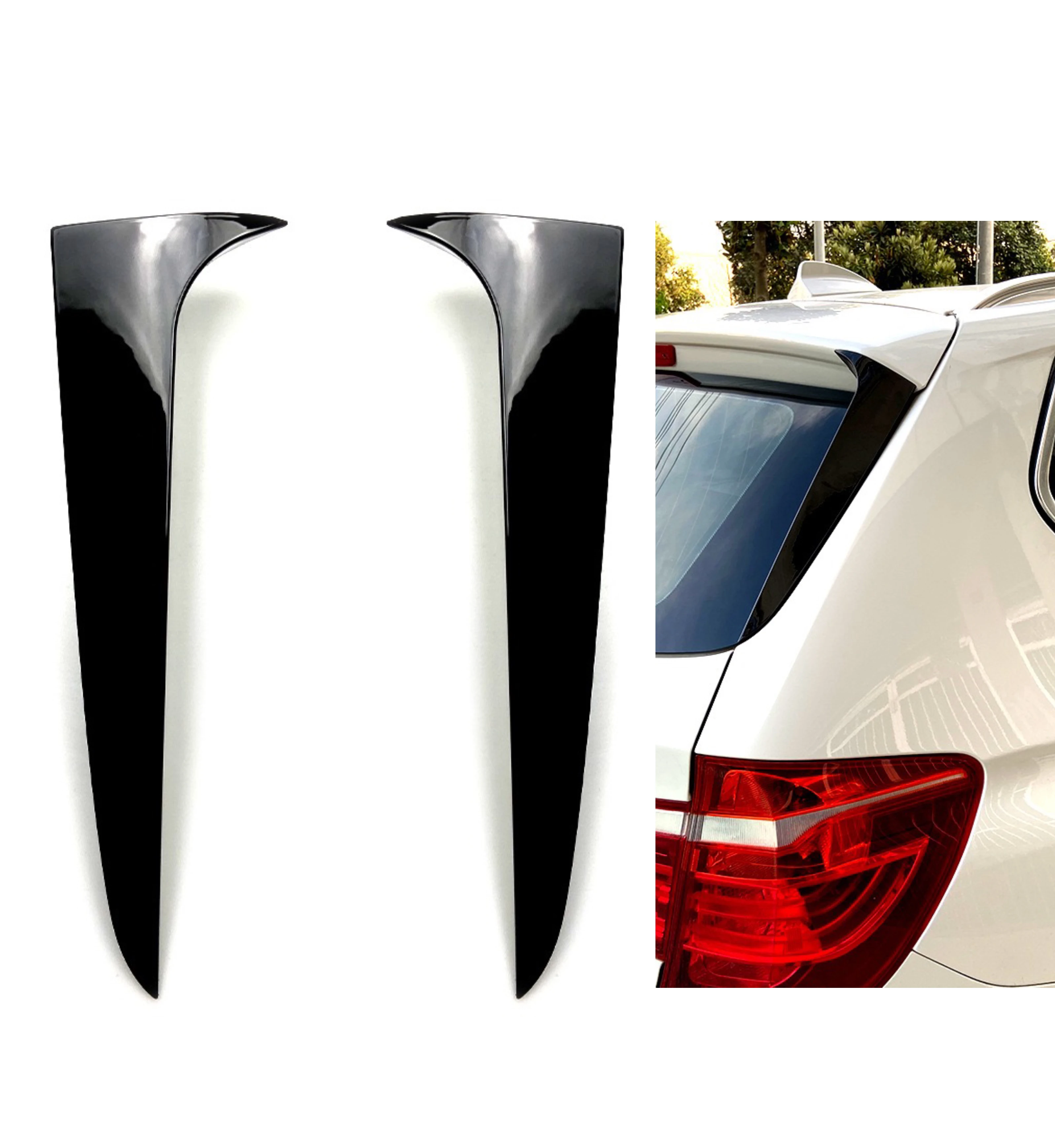 

Car Rear Window Side Spoiler for BMW X3 F25 2011 2012 2013 2014 2015 2016 2017 Replacement Lightweight Durable