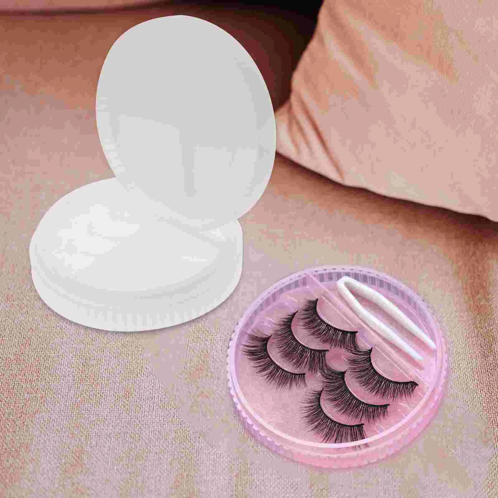 Epoxy Eyelash Box Mold Eyelashes Storage Holder Case Fake Mirror with DIY Silicone Miss