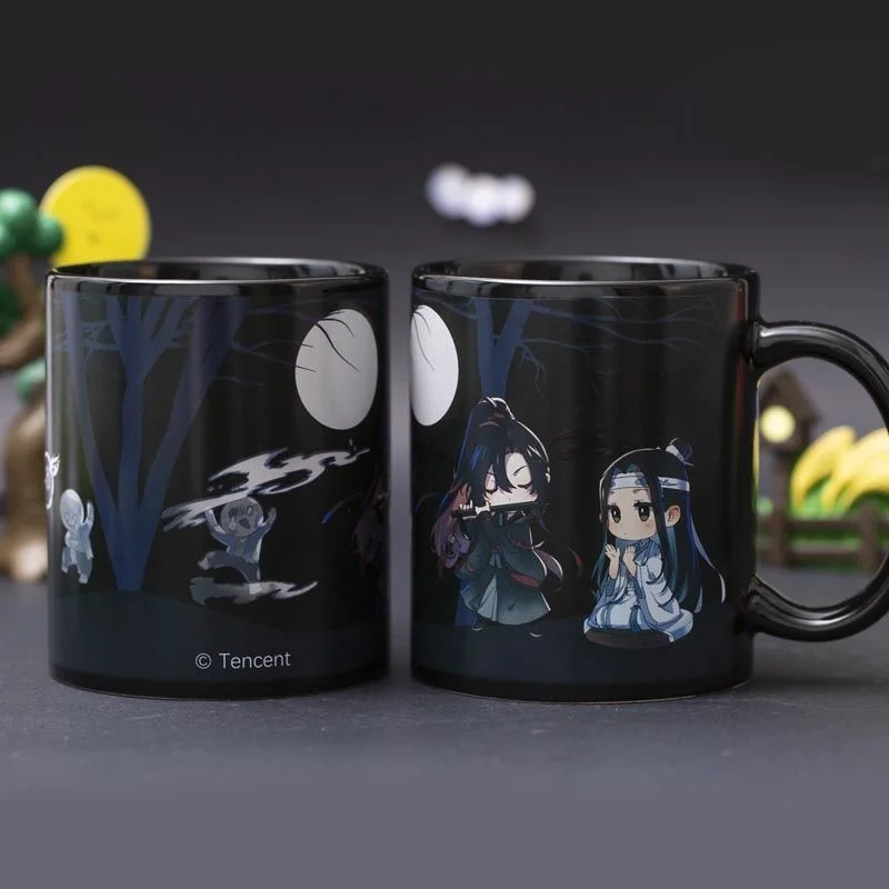 Mo Dao Zu Shi Wei Wuxian Lan Wangji Couple Cup MDZS Color-changing Mug Lucky Stone Wei Wuxian Lan Wangji Mug Couple Gift