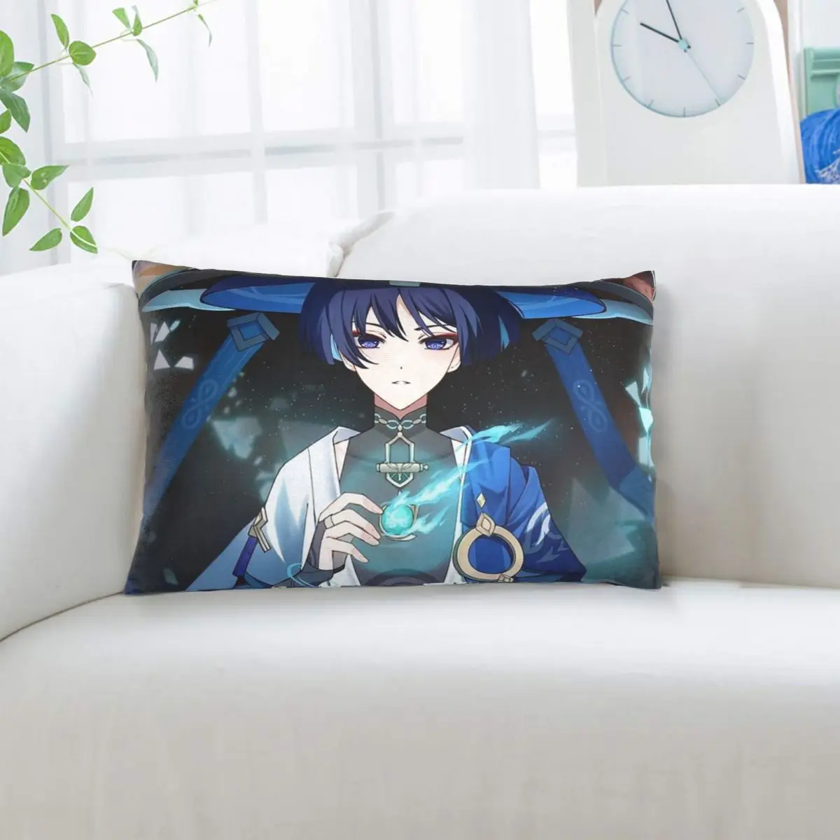 Scaramouche And Wanderer Game Rectangle Pillowcase Cushion Cover Decor Bedroom Bed Home Comfort Throw Pillow