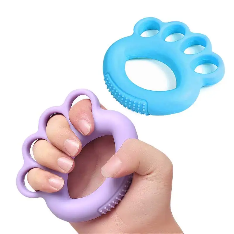 Finger Flexibility Trainer Handgrips Relieve Hand Cramps Prevent Slip 4 Finger Holes Grip Exerciser