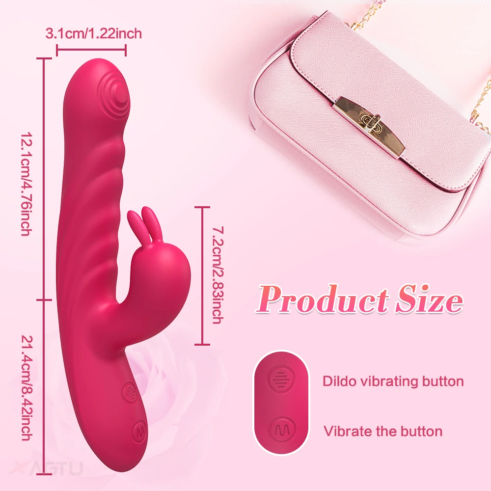 G Spot Rabbit Vibrator for Women Nipple Clit Stimulator Female Dildo Vaginal Massager Masturbation Sex Toys for Adult Couple