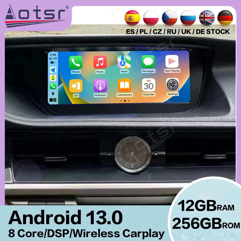 

Автомобильный мультимедийный плеер RHD LHD Qualcomm Android для Lexus ES 2013 ~ 2018 GPS-навигация автомобильное радио стерео Carplay головное устройство