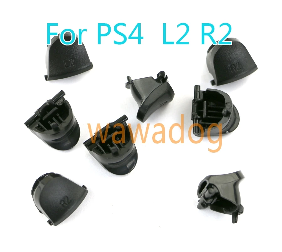 عدد 2 قطعة/قطعة أزرار استبدال أسود R2 L2 مشغلات لـ Dualshock 4 لملحقات ألعاب PS4 ملحقات ألعاب PS4
