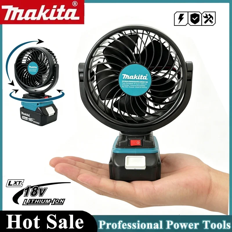

Makita Desktop 5inch Table Fan USB TypeC,Cordless Green Portable Fan Outdoor Camping Portable Speed Wind Adjustment For 18V