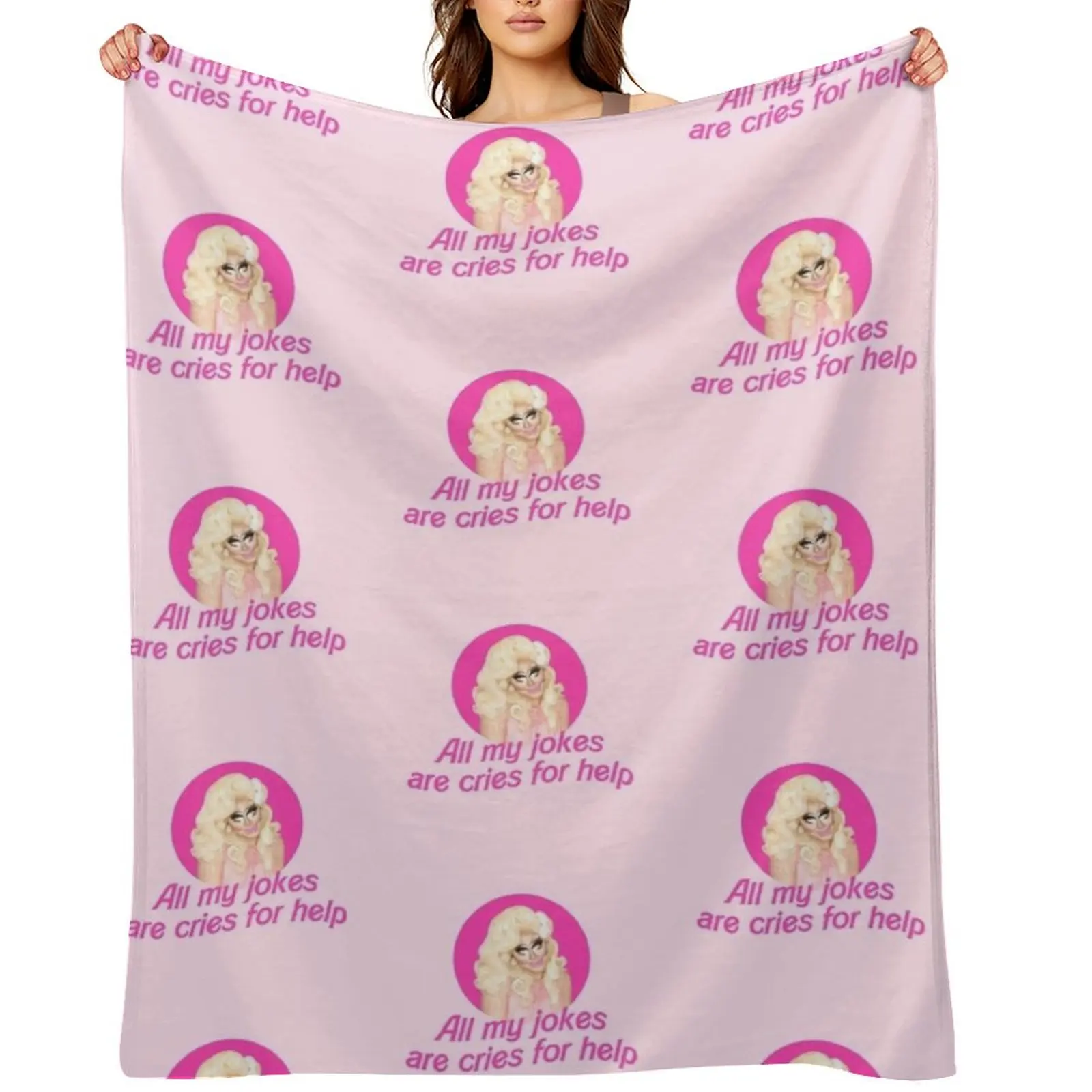 

Trixie Jokes - Rupaul's Drag Race Throw Blanket christmas gifts Fashion Sofas Tourist Decoratives Blankets