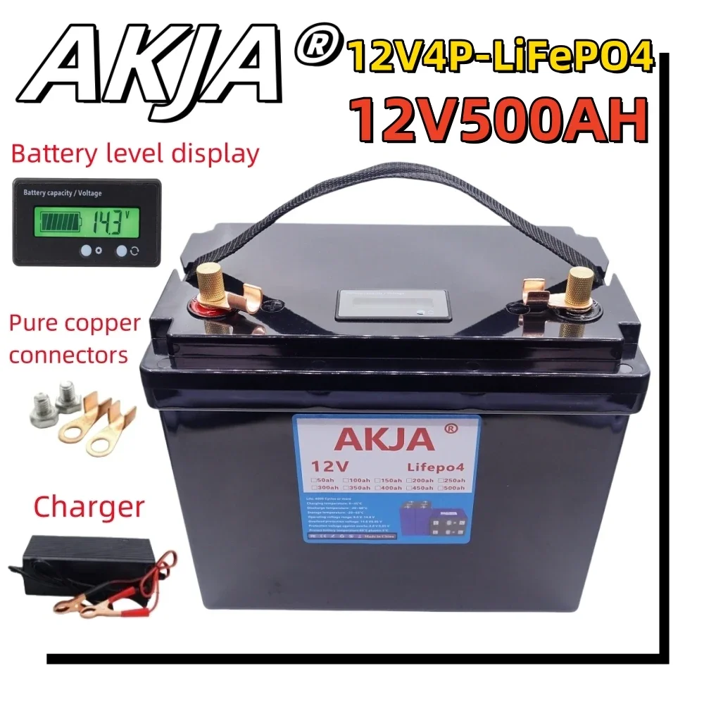 

Air fast transportation 12V LiFePO4 battery400Ah500Ah built-in BMS lithium iron phosphate battery6000+golf cart solar cycle life