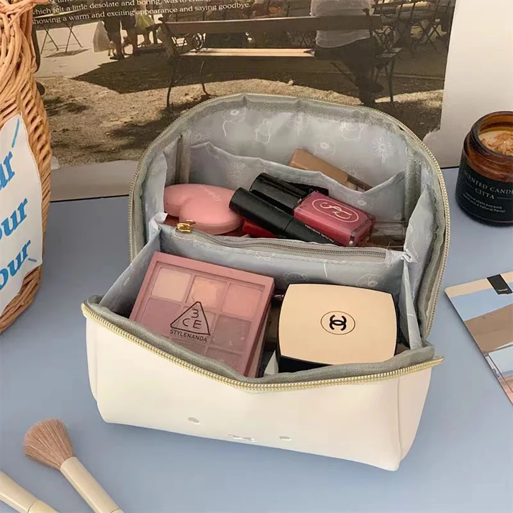 Kawaii Miffy Cute Handbag Cartoon Rabbit Portable Multifunctional High Capacity Cosmetics Storage Bag Girl Gift