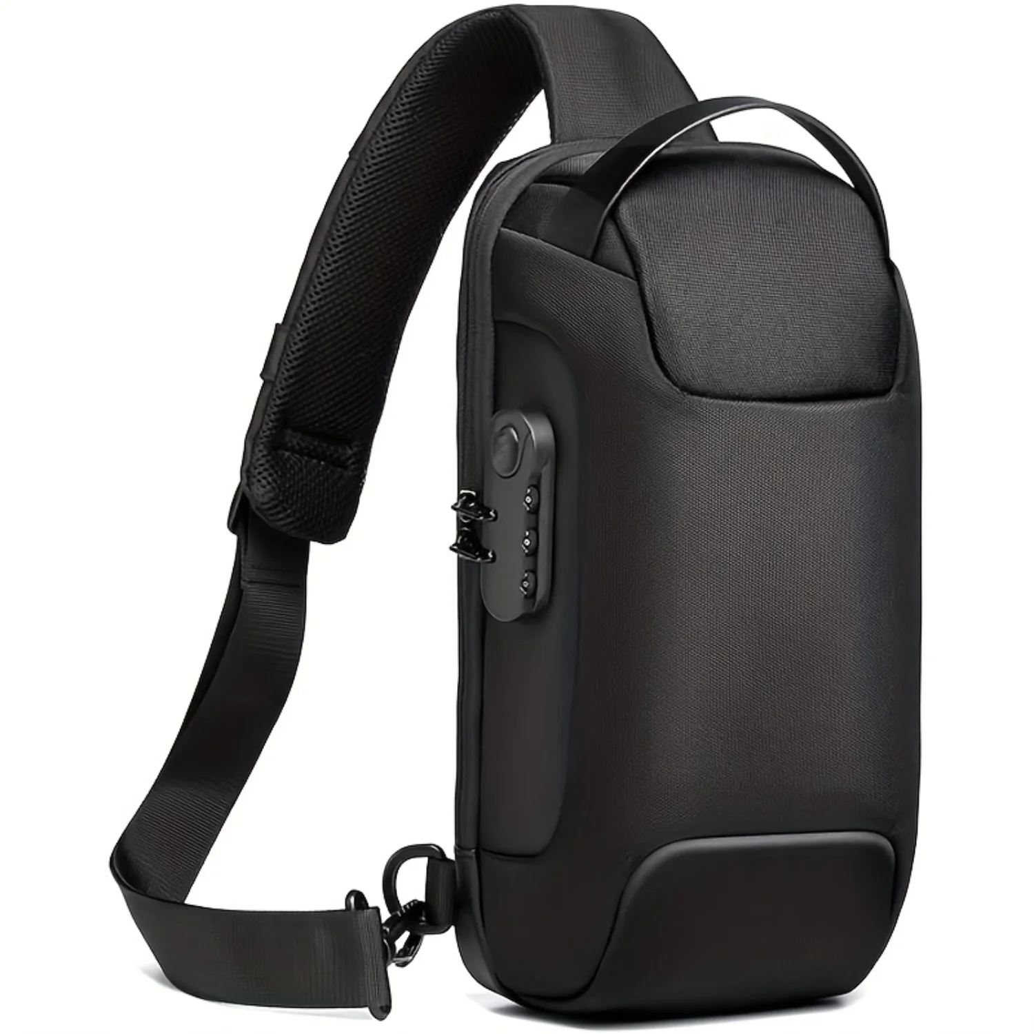 Men's Anti Theft Sling Bag For Men Women, Password Chest Crossbody Shoulder Bags Casual Daypack With USB Charging Port