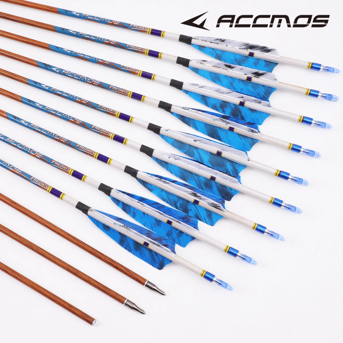 

6.2mm carbon shaft 32/33inch wood skin arrow Spine350 400 450 500 550 600 700 High quality hunting archery bow and arrow