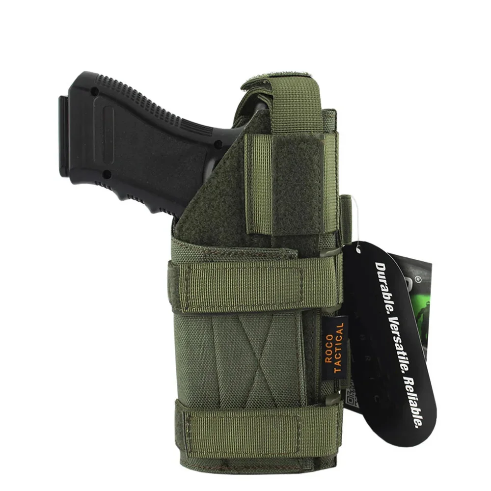 VULPO Tactical Gun Holster Molle Modular Belt Pistol Holster and 9mm Magazine Pouch For M9 1911 Glock CZ SIG P220 Hi-Capa Etc