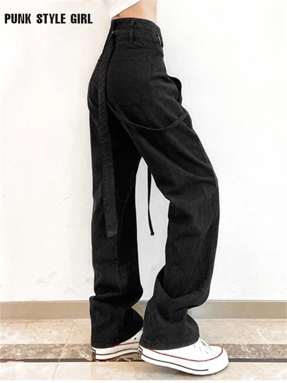 

Cool Women's Fashion Jeans Grunge Korean Wide Leg Pants Cyber Y2k Emo Clothes 90s Hippie Baggy Trousers Goth Mall techwear 2000s