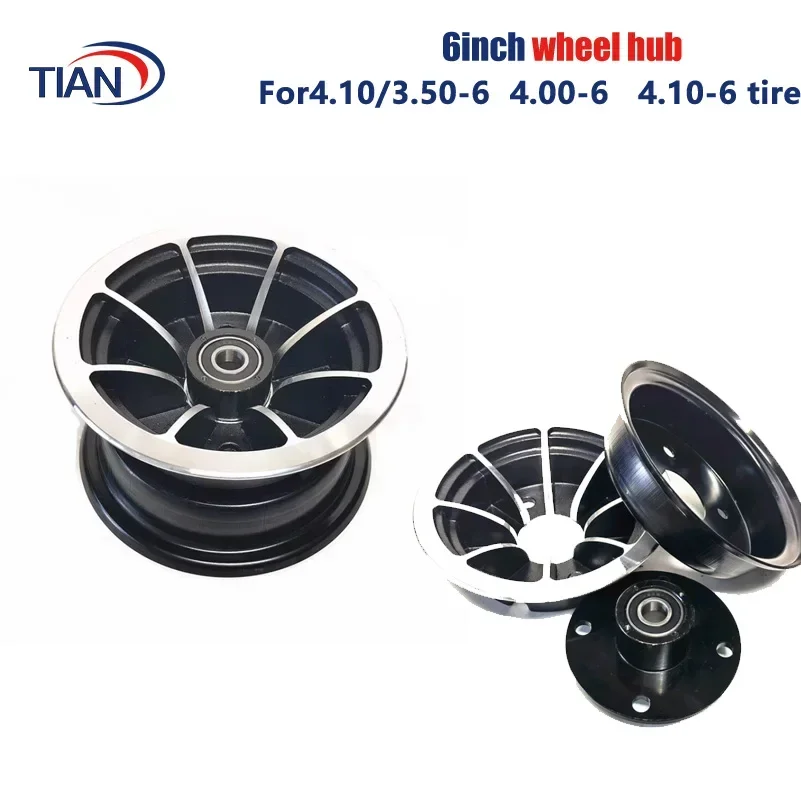 4.10/3.50-6  13x5.00-6   4.00-6 tire wheel hub Front Wheel Bearing, Rear Wheel Keyway for 12 Inch 13 Inch Elderly Scooter