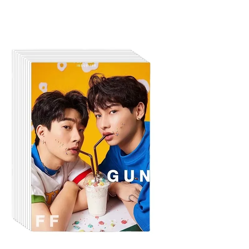 Offgun HD Poster+Calendar+Bookmark+Card Stickers+Badge+Card Stationary Set, Thai TV Not Me Drama Stills Tin Box Gift Package