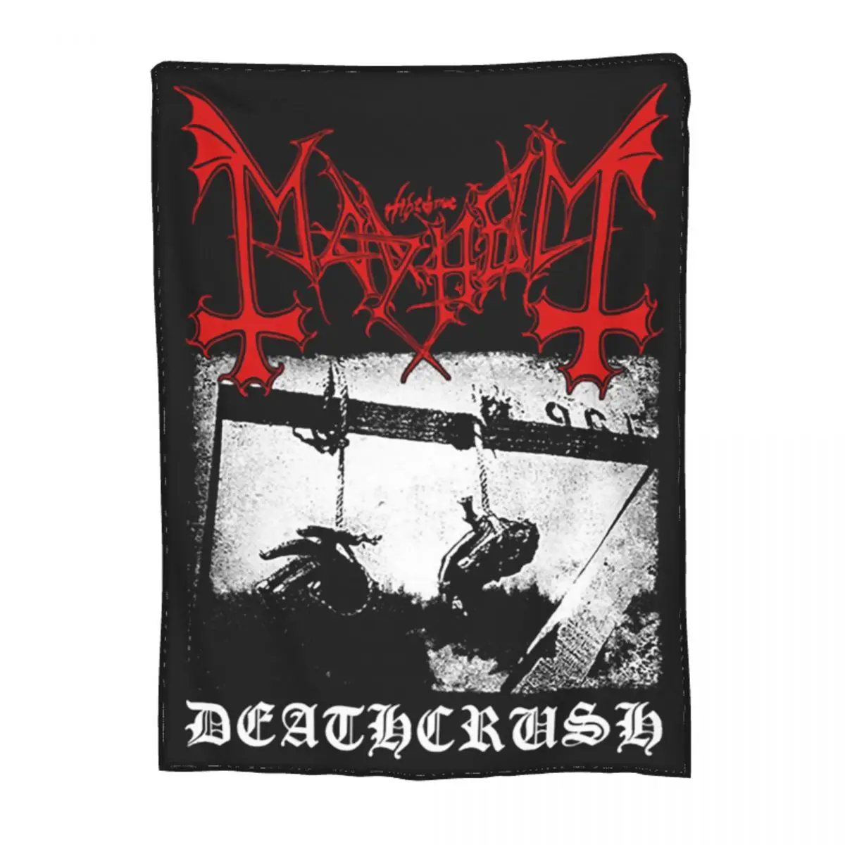 

Mayhem Deathcrush Euronymous Dead Varg Blanket Flannel Winter Cozy Super Soft Throw Blanket for Sofa Travel Rug Piece