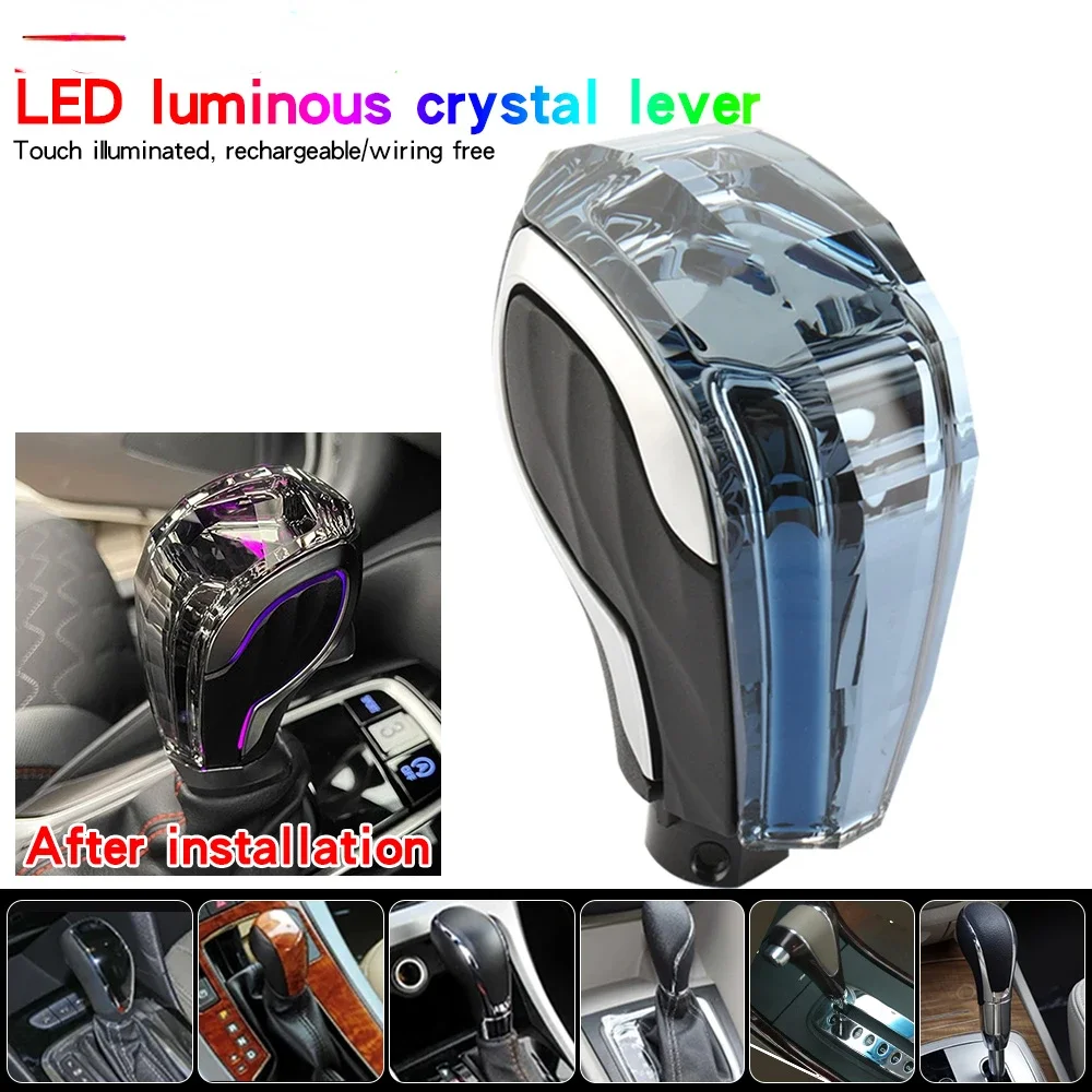 For Buick Regal Laccrose Verano Cavalier Cascada GL6 Excelle GX With Button 7 Color Crystal Gear Shift lever Knob head Automatic