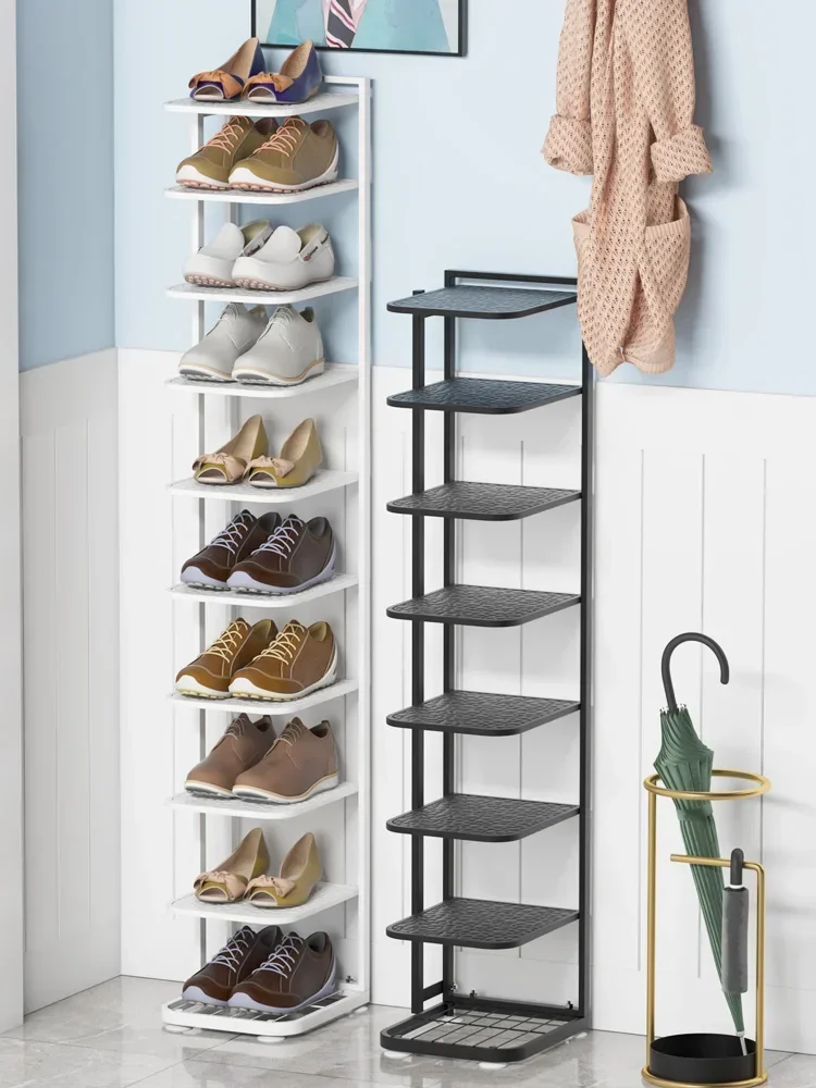 

Shoe Rack Simple Door Home Multi-Layer Dustproof Shoe Cabinet Dormitory Small Narrow Bedroom Storage Shoe Rack