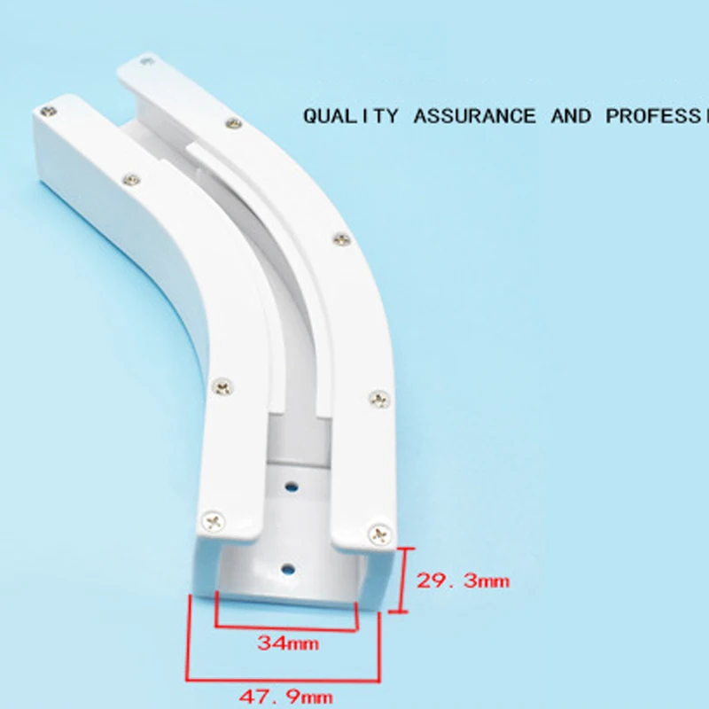 Electric Curtain Track Rail Joint Bracket Connector, L Type Window for Aqara, Xiaomi, Dooya Rail, 135 ° Degree, High Quality