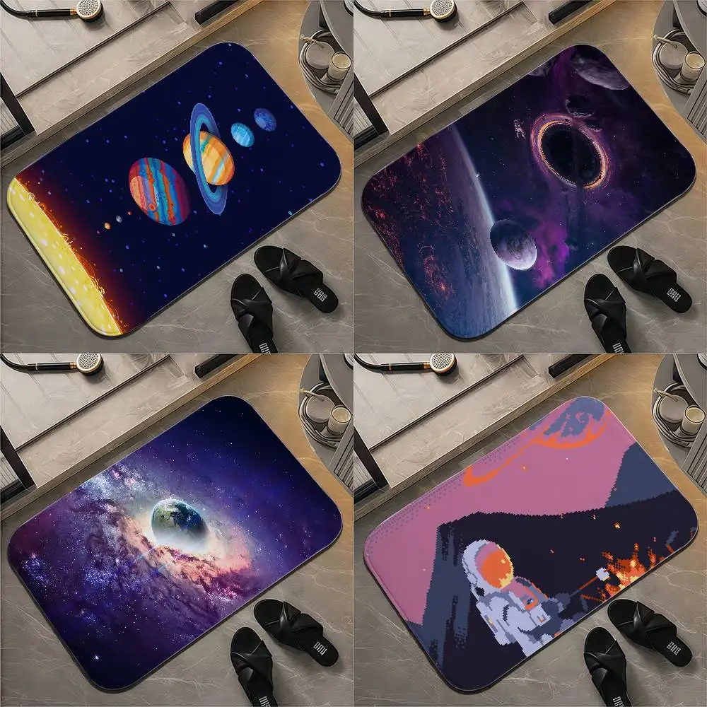 

Universe Personality Floor Mat Printed Large Carpets Room And Bedroom Carpets Bathroom Anti Slip Door MATS Small Carpets