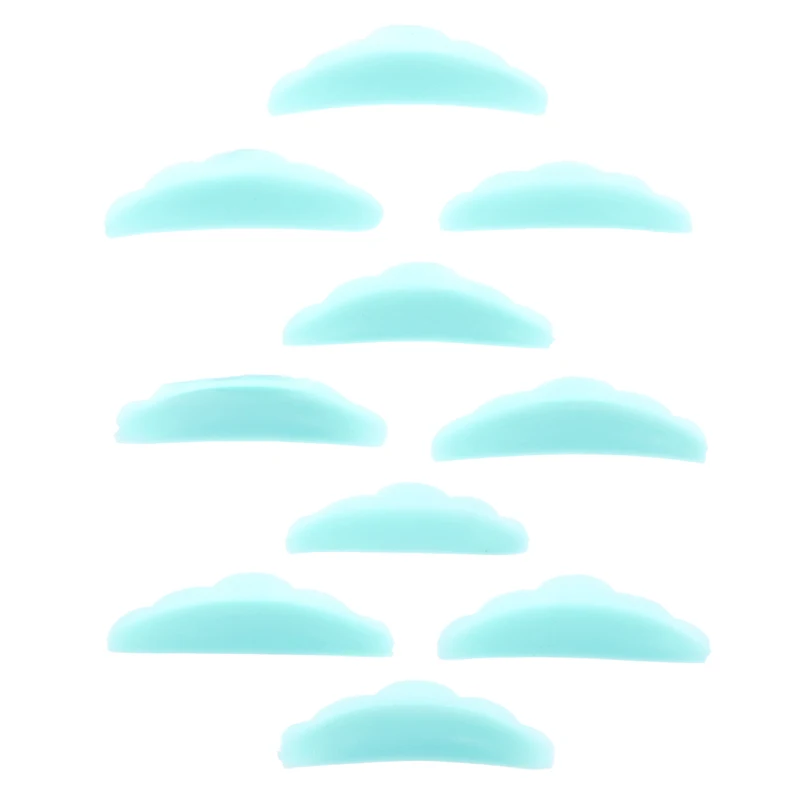 Cílios Perming Pad, Silicone Curler Rods, Lashes Lift, Shield Tool, 5 Pares