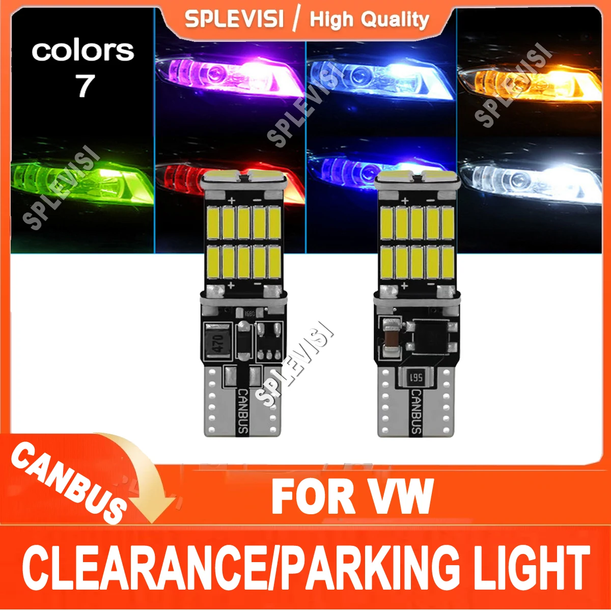 

LED Parking Light Bulb Clearance Lamp W5W T10 Canbus For VW Golf mk3 mk4 mk5 mk6 3 4 5 6 Passat B5 B5.5 B6 B7 B8 CC Polo 6r