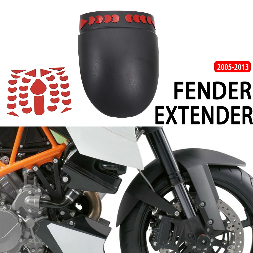 

Motorcycle Accessories Black Fender Mudguard Rear Extender Fit For 990 Superduke / R 2005 - 2013