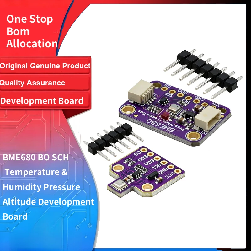 1pcs BME680 BO SCH Temperature Humidity Pressure Gas Sensor Ultra Small Altitude Measurement Development Board for Arduino Diy
