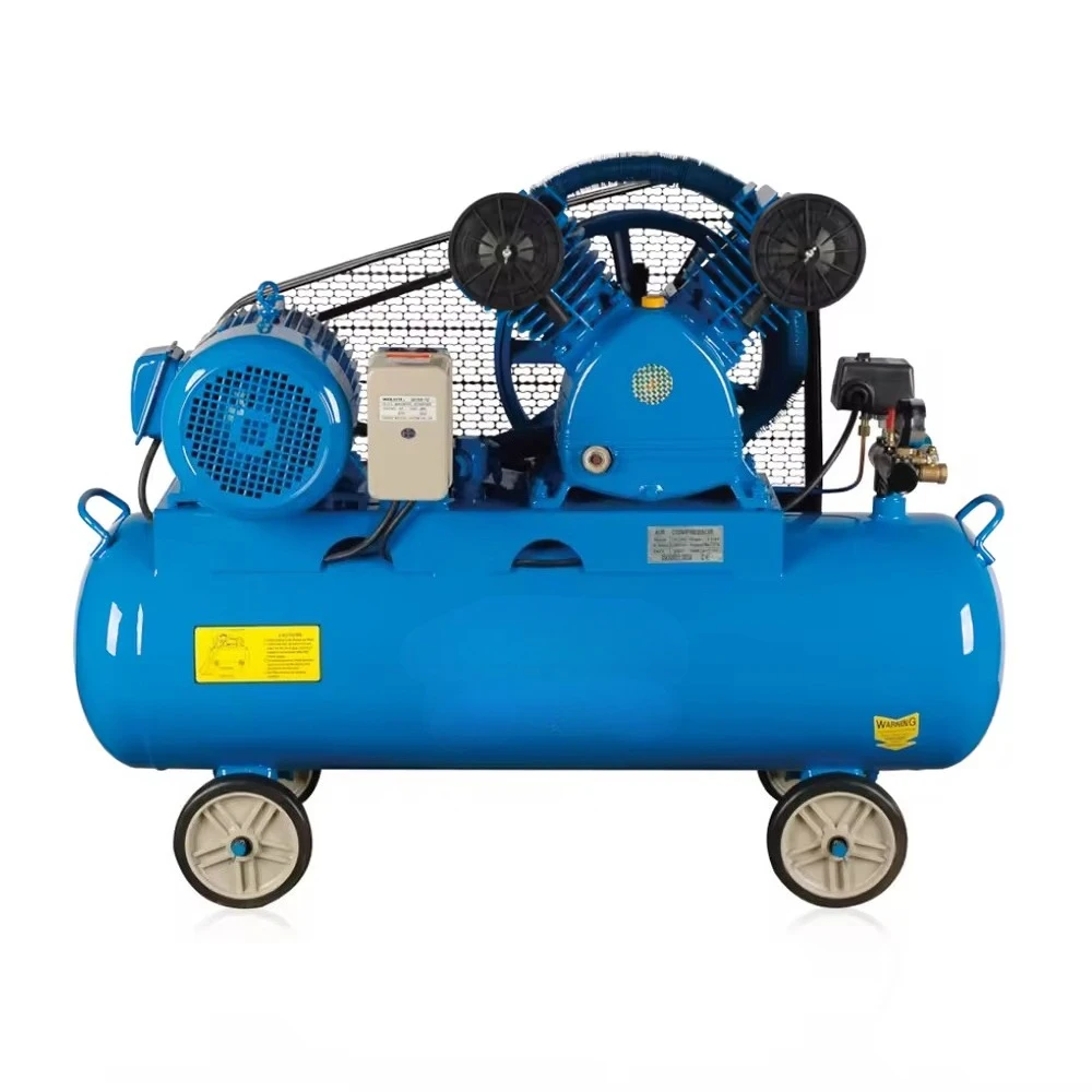 ضاغط هواء بحزام من الدرجة الصناعية مضخة هواء عالية الضغط لإصلاح السيارات ومكبس الطلاء ضاغط هواء 220 فولت مزدوج بثلاثة أسطوانات