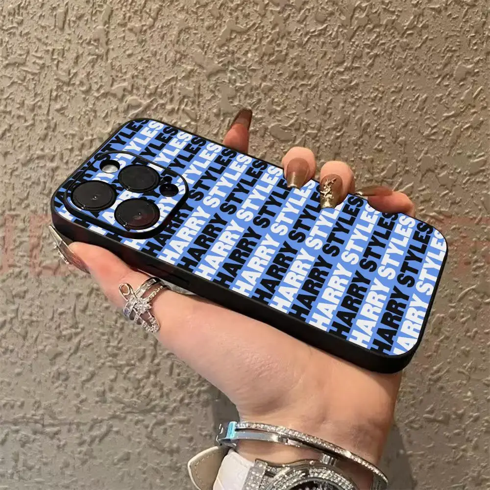 Harry Styles Phone Case For iPhone 18 17 16 15 14 13 X XR XS 8 Plus Mini Pro Max Soft black Shockproof Cover