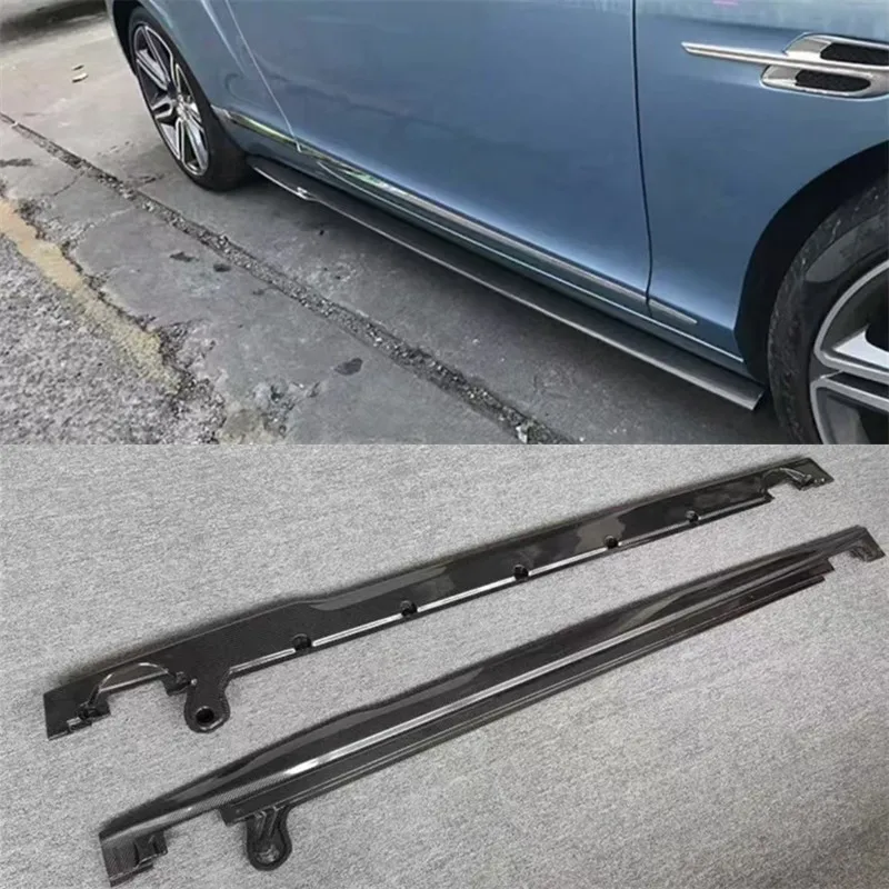 

Для Bentley Continental GT 2018-2022 ReaI боковые юбки из углеродного волокна, расширения спойлера для губ, комплект кузова