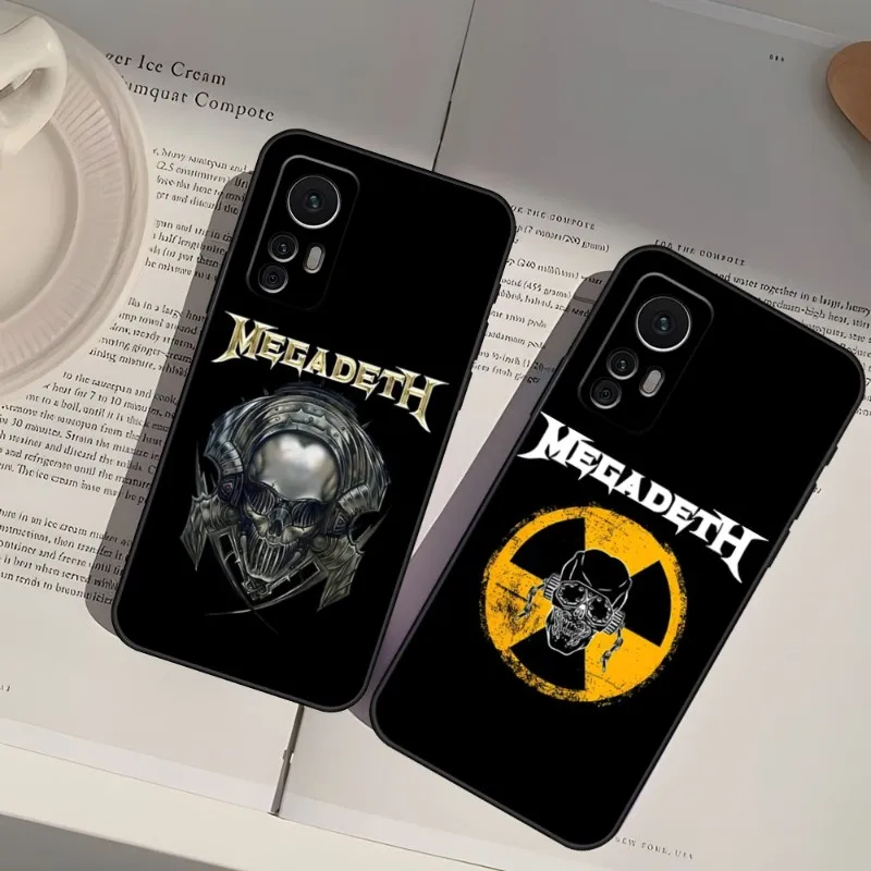 M-Megadeth Logo Phone Case For Xiaomi 13 12 11T 11 9 9T 8 9SE 11i Lite Ultra Note10 Poco F3 M3 M4 X4 GT Pro Back Cover