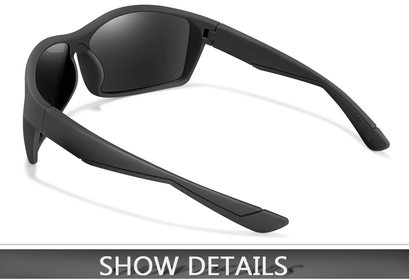 KAROS Angelbrillen Klassiker Polarisierte Sonnenbrille für Angeln, Radfahren, Laufen, Camping, Wandern Unisex UV400 Schutz mit Box – Detail 12
