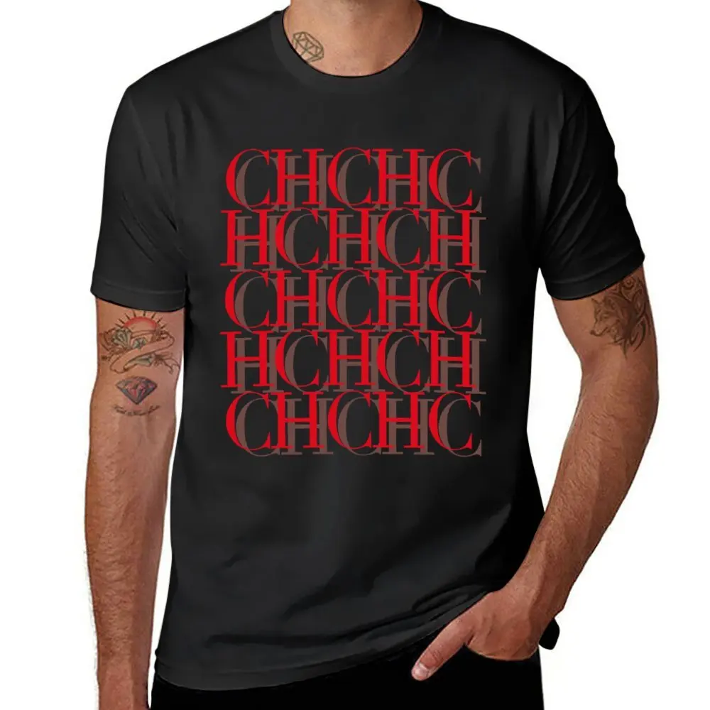 CHCH Men's Street T-shirt Print Tops Tees Summer T Shirt Oversized Tee Shirt for Men Tshirt Clothing