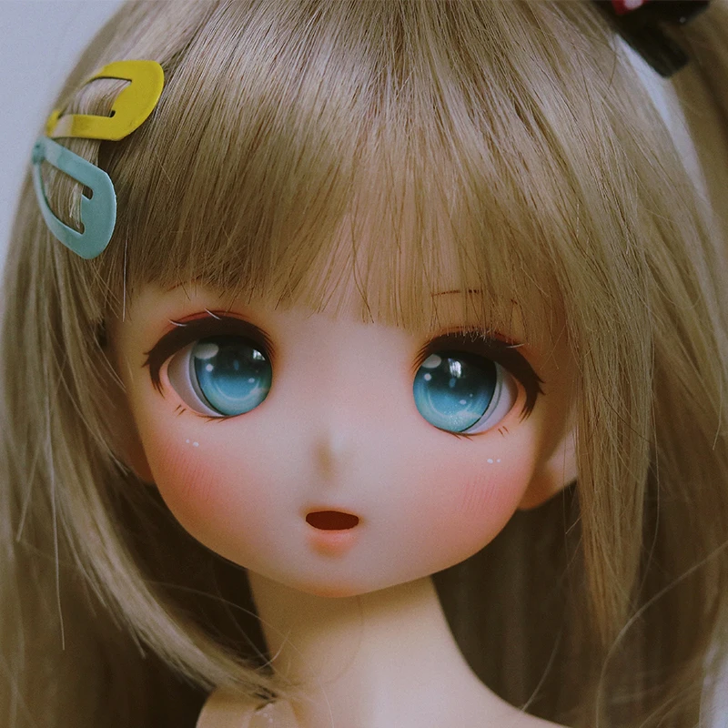 New full set of 1/4 point female bjd doll sd  open mouth rabbit girl Ruby  two dimensional animation  joint movabl