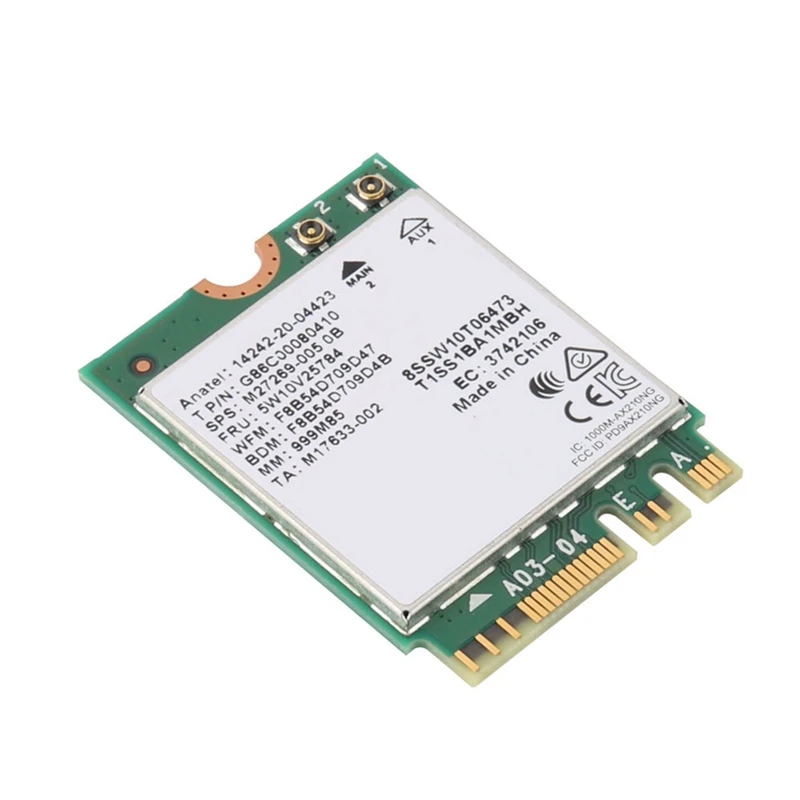 AX210 Card 802.11AX Bluetooth 5.2 Wireless Band Wi-Fi/Bluetooth Combo Adapter For Notebook Network Card Win10 11