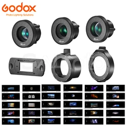 Godox AK-R21 Accessory Projection Attachment Lens Round /Fresnel Head Adapter Slide Set for V1 AD100Pro AD200Pro LC30 ML30