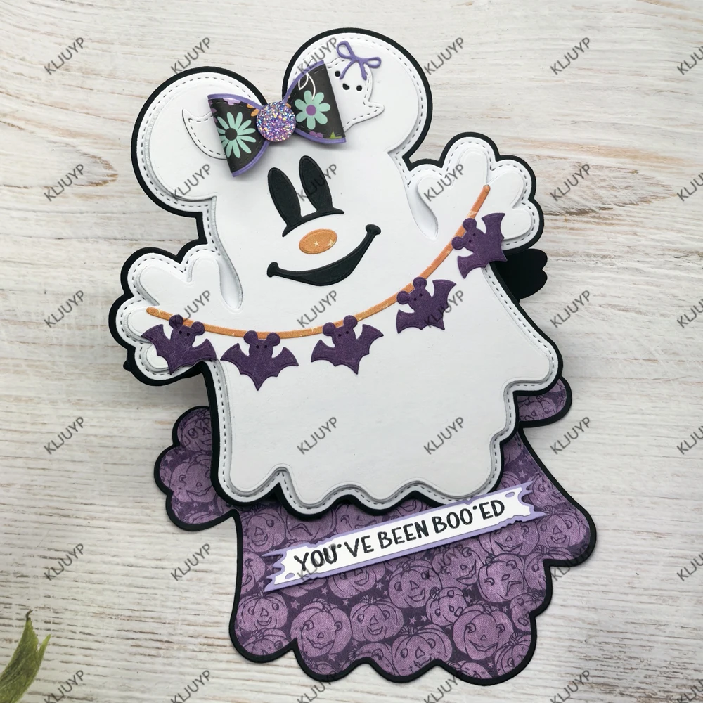 KLJUYP SBW Ghost Mini Album Metal Cutting Dies Stencils for DIY Scrapbooking/album Decorative Embossing DIY Paper Cards