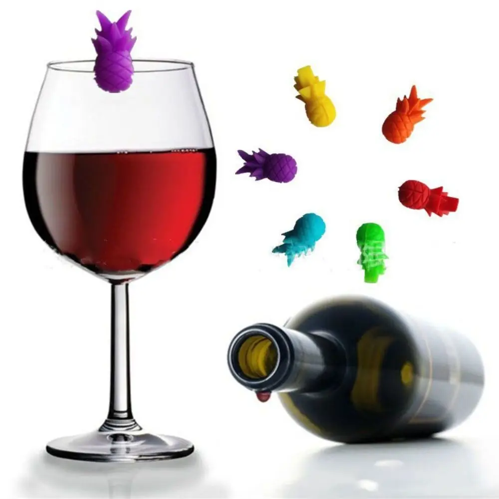 New Silicone Drink Markers Creative Marker Tool Wine Glass Tags Distinguish Reusable Drinking Cup Identifier Sign Bar Kitchen