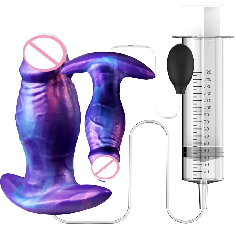 مبيعات المصنع القذف دسار التدفق يمكن ارتداؤها المكونات الشرج الكبار 18 + بعقب المكونات كبير ديك الشرج دسار الجنس لعب للنساء الرجال #1