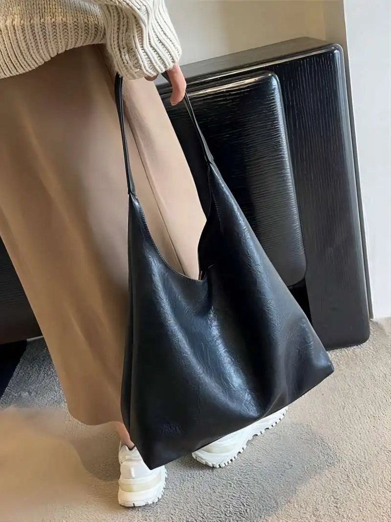 CGCBAG Brand Luxury Designer Tote Bag Woman Casual Lage Capacity Female Shoulder Bag High Quality PU Leather Aesthetic Handbag