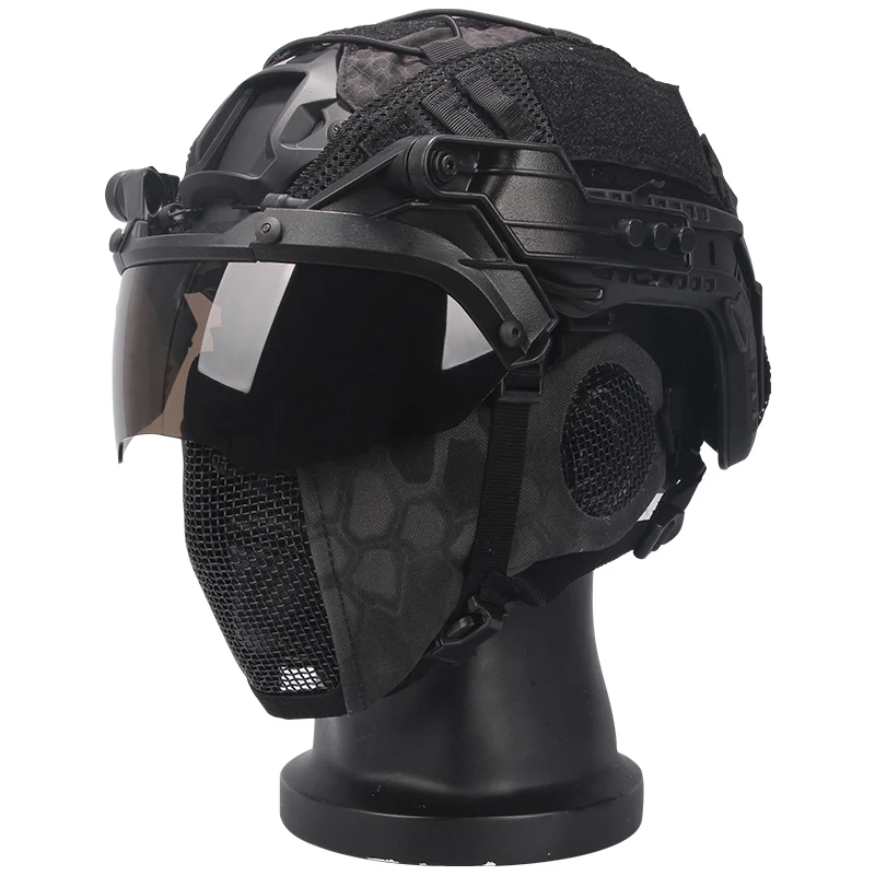 tactical-military-helmet-outdoor-camping-travel-supplies-realistic-cs-war-game-protection-gear-steel-wire-mask-lens