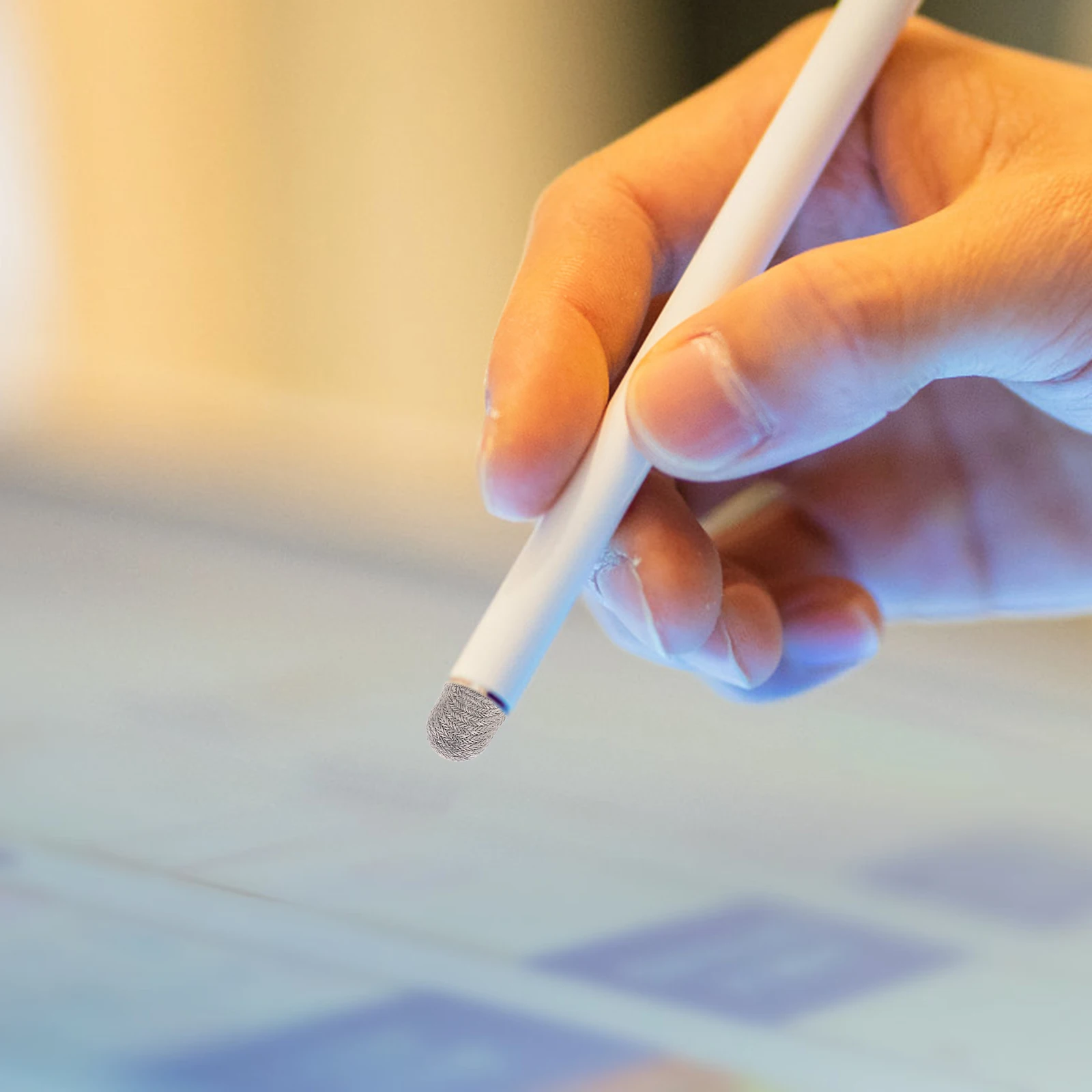 

10pcs Capacitive Pen Tips Stylus Replacement Nibs Conductive Fiber Silver Wire Compatible With Touch Screen Devices For Writing