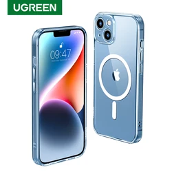 UGREEN Magnetic Phone Case for iPhone 14 Pro Max Compatible with Magsafe Transparent Back Cover for iPhone 14 Plus Phone Case