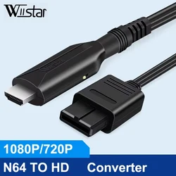 N64 to HDMI-compatible cable Converter Adapter,for Nintend 64 & Super SNES and NGC,Digital Cable,Restore Game Screen